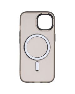 Чехол-накладка для iPhone 15 DM Translucent Color MagSafe Серый (темно-серый)