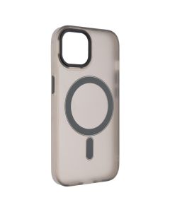 Чехол-накладка для iPhone 15 DM Translucent Color MagSafe Серый (темно-серый)