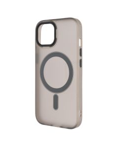 Чехол-накладка для iPhone 15 DM Translucent Color MagSafe Серый (темно-серый)