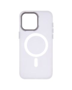 Чохол накладка для iPhone 15 Pro Max DM Translucent Color MagSafe Біла (White)