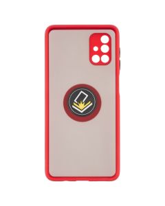 Чехол накладка для Samsung M51 Deen Color Ring Красный (Red)