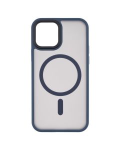 Чохол накладка для iPhone 12/12 Pro MiaMi Pjur with MagSafe Синя (Peak Blue)