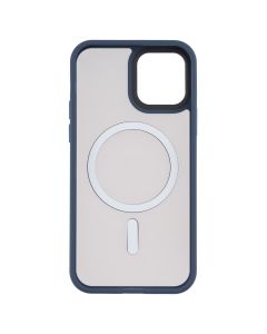Чохол накладка для iPhone 12/12 Pro MiaMi Pjur with MagSafe Синя (Peak Blue)