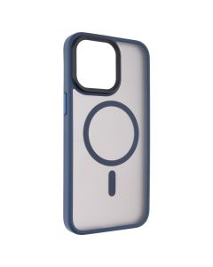 Чохол накладка для iPhone 15 Pro Max MiaMi Pjur with MagSafe Синя (Peak Blue)