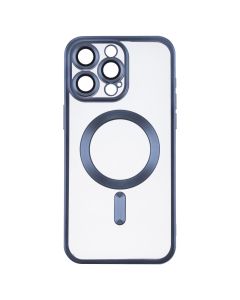 Чохол накладка для iPhone 15 Pro Max WAVE Metal Matte Case with Magnetic Ring MagSafe Синій (Blue)