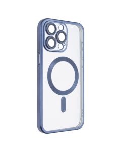 Чохол накладка для iPhone 15 Pro Max WAVE Metal Matte Case with Magnetic Ring MagSafe Синій (Blue)