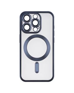 Чохол накладка для iPhone 15 Pro WAVE Metal Matte Case with Magnetic Ring MagSafe Синій (Blue)