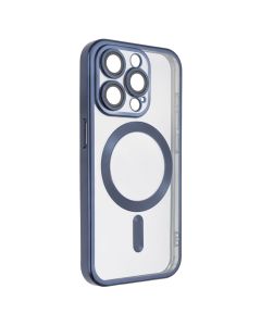 Чохол накладка для iPhone 15 Pro WAVE Metal Matte Case with Magnetic Ring MagSafe Синій (Blue)