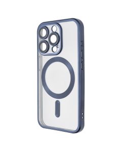 Чохол накладка для iPhone 15 Pro WAVE Metal Matte Case with Magnetic Ring MagSafe Синій (Blue)