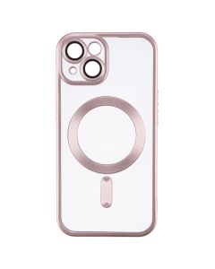 Чохол накладка для iPhone 15 WAVE Metal Matte Case with Magnetic Ring MagSafe Рожева (Pink)