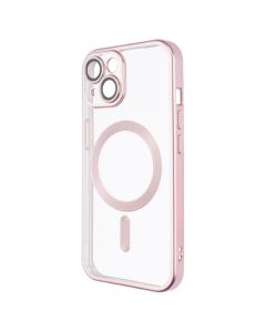 Чохол накладка для iPhone 15 WAVE Metal Matte Case with Magnetic Ring MagSafe Рожева (Pink)