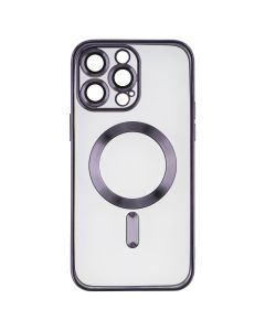 Чохол накладка для iPhone 14 Pro Max Metal Matte Case with Magnetic Ring MagSafe ФІолетова (Purple)