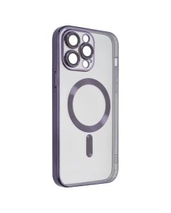 Чохол накладка для iPhone 14 Pro Max Metal Matte Case with Magnetic Ring MagSafe ФІолетова (Purple)