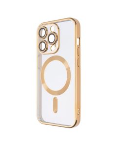 Чохол накладка для iPhone 14 Pro WAVE Metal Matte Case with Magnetic Ring MagSafe Золота (Gold)