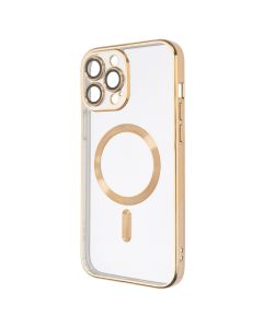 Чохол накладка для iPhone 13 Pro Max WAVE Metal Matte Case with Magnetic Ring MagSafe Золота (Gold)