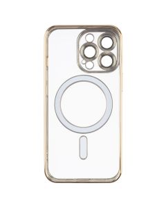 Чохол накладка для iPhone 13 Pro WAVE Metal Matte Case with Magnetic Ring MagSafe Золота (Gold)