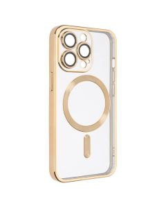 Чохол накладка для iPhone 13 Pro WAVE Metal Matte Case with Magnetic Ring MagSafe Золота (Gold)