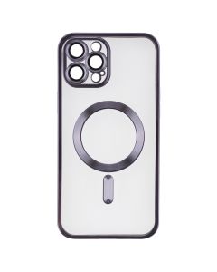 Чохол накладка для iPhone 12 Pro Max Metal Matte Case with Magnetic Ring MagSafe ФІолетова (Purple)