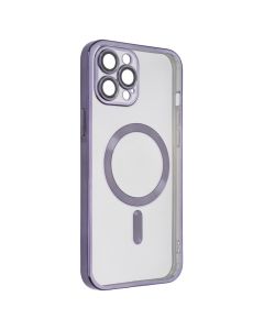 Чохол накладка для iPhone 12 Pro Max Metal Matte Case with Magnetic Ring MagSafe ФІолетова (Purple)
