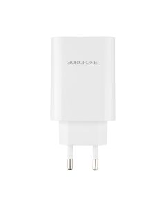 Зарядное устройство Borofone BN10 65W (1USB+1USB-C) Белый