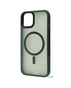 Чохол накладка для iPhone 13 WAVE Matte Insane MagSafe Зелена (Green)