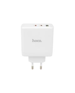 Зарядное устройство Hoco N30 Glory (1USB+2USB-C) 65W Белый