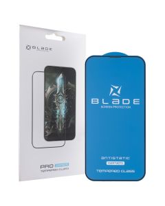 Захисне скло для iPhone 13/13 Pro/14 Blade Antistatic 3D Чорне (Black)