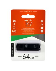 USB Флеш T&G Vega 121 USB 2.0 64Gb Чорна (Black)