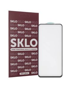 Защитное стекло для Xiaomi Poco M4 Pro SKLO 5D Черное (Black)