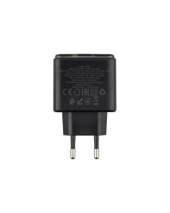 Зарядное устройство Hoco CS42A (1USB+1USB-C) PD 30W + кабель Type-C to Type-C Черный (Black)