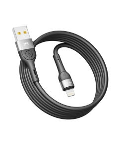 USB кабель Ridea RC-XS51 X-Silicone Lightning 12W 2м Чорний (Black)