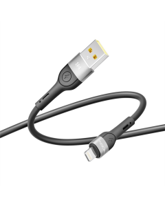 USB кабель Ridea RC-XS51 X-Silicone Lightning 12W 2м Чорний (Black)