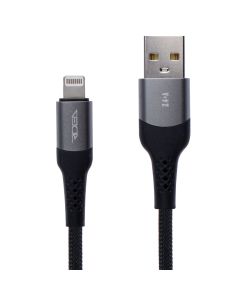 USB кабель Ridea RC-US42 UltraStrong Lightning 12W 2м Чорний (Black)