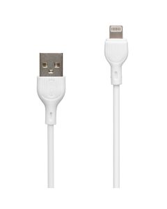 USB кабель XO NB200 2.1A Lightning 2м Білий (White)