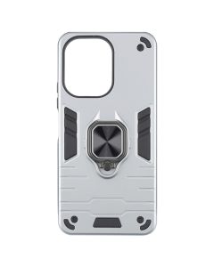 Чохол накладка для Xiaomi Redmi 13C / Poco C65 Transformer Ring Сіра (Silver)