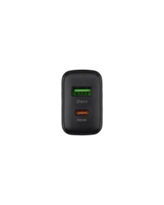 Зарядний пристрій Hoco CS25A PD 25W (1USB+1USB-C) Чорний (Black)