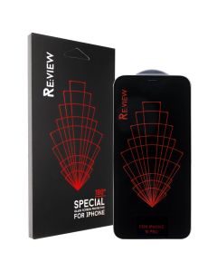 Захисне скло для iPhone 15 Pro Review 3D Чорне (Black)