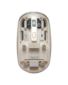 Миша бездротова XO M12 Прозора Біла (Off White)