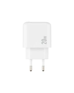 Зарядний пристрій Borofone BAS44A (1 USB+1 USB-C) 20W Білий (White)