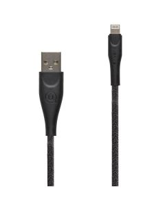 USB кабель Usams U41 Braided Lightning 2A 1м Чорний (Black)