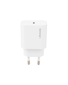 Зарядний пристрій Usams T65 US-CC226 (1 USB-C) PD3.0 20W Білий (White)