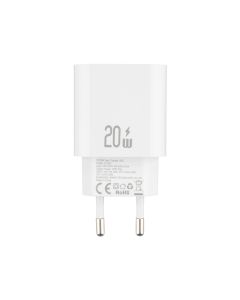 Зарядний пристрій Usams T65 US-CC226 (1 USB-C) PD3.0 20W Білий (White)