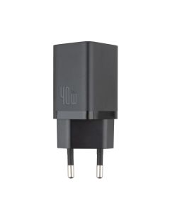 Зарядний пристрій Baseus GaN5 Pro 40W (2 USB-C) Чорний (Black)
