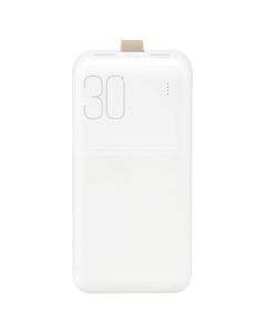 Power Bank 30000 mAh XO PR199 2USB+Type-C Білий (White)