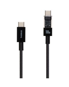 USB кабель Baseus Gem Fast-Charging Type-C to Type-C 100W 1м Чорний (Black)