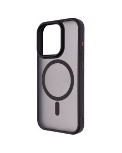 Чохол накладка для iPhone 15 Pro TPU+PC Metal Buttons with MagSafe Colorful Чорна (Black)