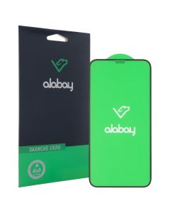 Захисне скло для iPhone XR/11 Alabay Anti Static 3D Чорне (Black)