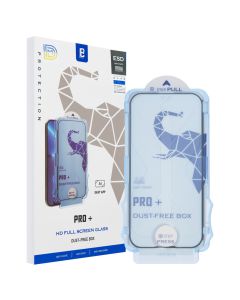 Защитное стекло для iPhone 16 Pro DM Dust-Free 3D Черное (Black)