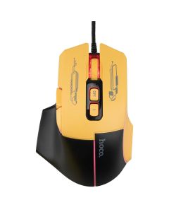 Миша бездротова Hoco GM31 Overlord luminous Чорна (Black Yellow)
