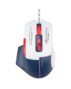 Мышь беспроводная Hoco GM31 Overlord светящаяся Белая (White Blue)